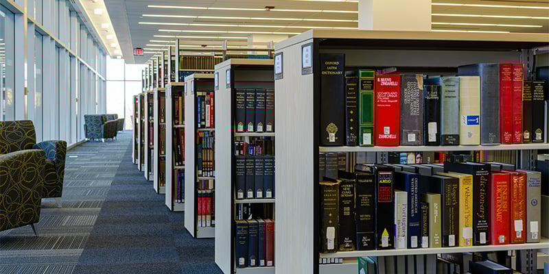 Counter-height-shelving