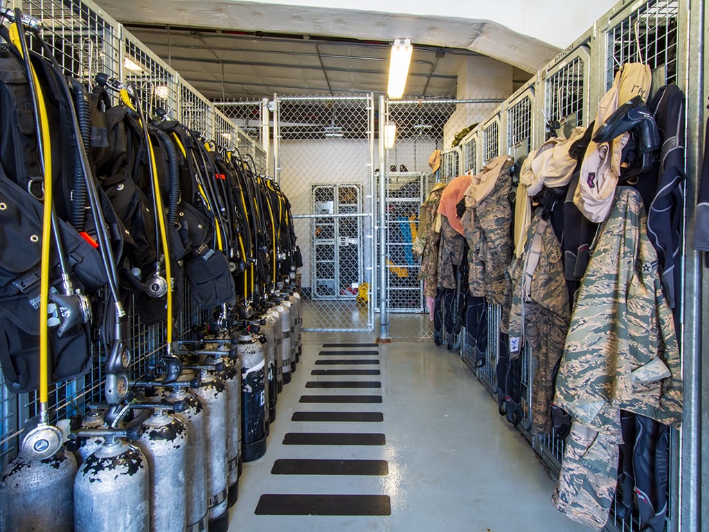 Rust Proof Lockers Have Real Teeth for Air Force Dive School