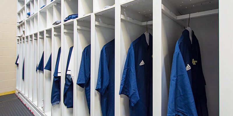 Georgia-Tech-Football-Sports-Equipment-Room-Storage-Cabinet