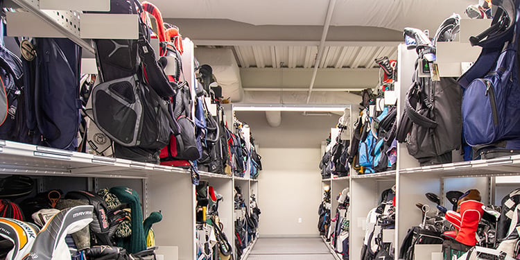 Golf-bag-storage-system