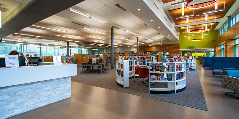 Harris-County-Library-Curvilinear-Shelving