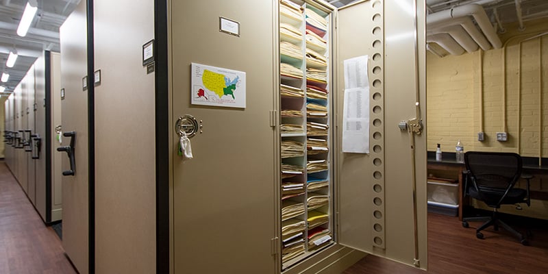 Herbarium-Cabinets-on-Mobile-Carriages