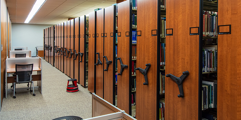 Mechanical-Assist-Library-Mobile-Shelving