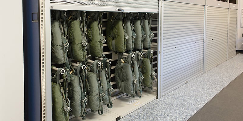 Military-Parachute-Storage-Racks