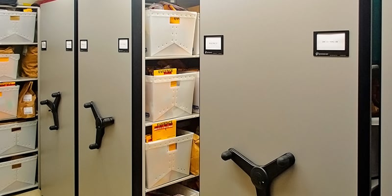 Mobile-Shelving-In-Police-Department-Evidence-Room