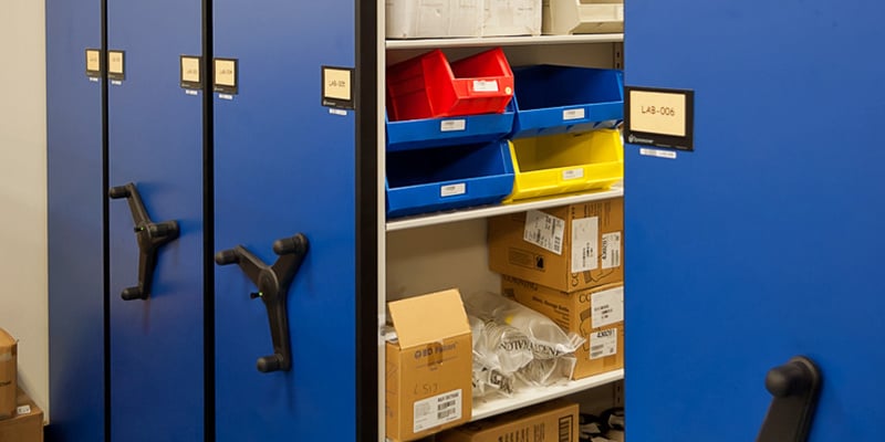 Mobile-Shelving-for-University-Warehouse-Parts-Storage