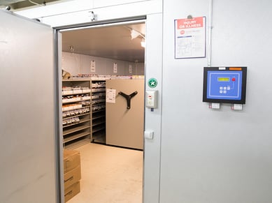 Mobile-Shelving-In-Evidence-Cooler