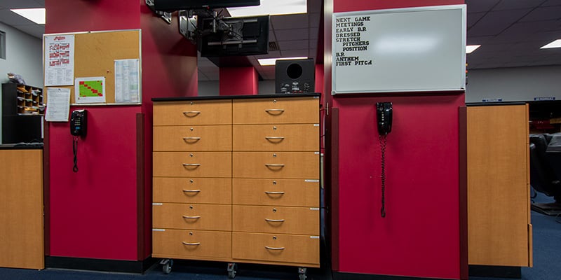 Modular-Casework-in-Baseball-Clubhouse-Baseball-Storage-Ideas