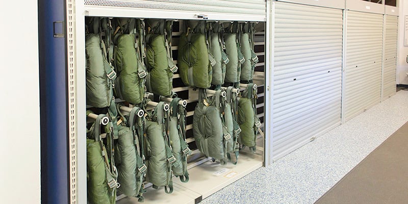 Secure-Military-Parachute-Storage-Racks