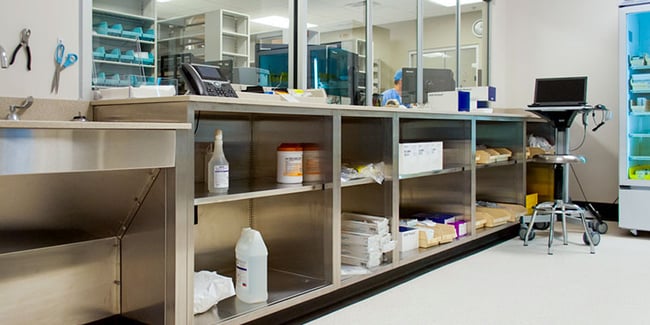 Stainless-Steel-Cabinets-in-Hospital-Supply-Room